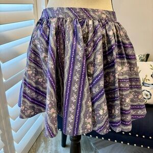 Free People Floral Full Skirt
